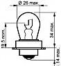 Scheinwerferbirne 6 Volt 15 Watt  P26s Low Budget