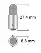 Birne 6 Volt 5 Watt Standlichtbirne BA9s  Low Budget