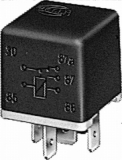 Relais, Arbeitsstrom 4RD007903-001 HELLA 5-polig ohne Halter 24 Volt